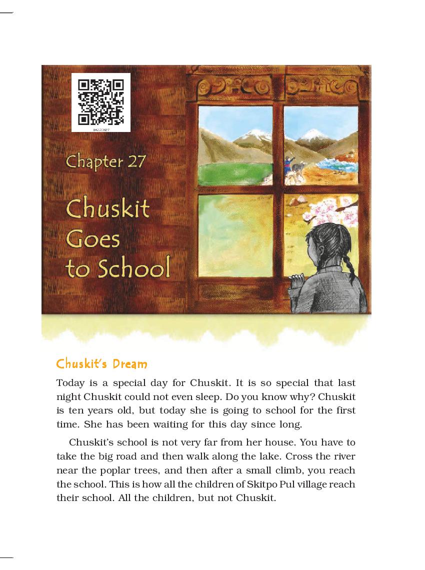 NCERT Book Class 4 EVS Chapter 27 Chuskit Goes to School - Page 1