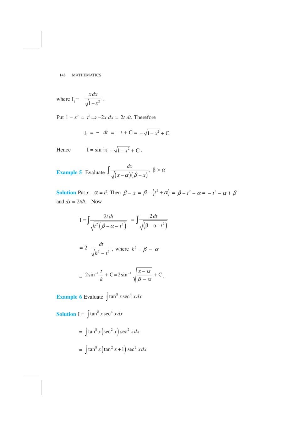 NCERT Exemplar Class 12 Maths Unit 7 Integrals