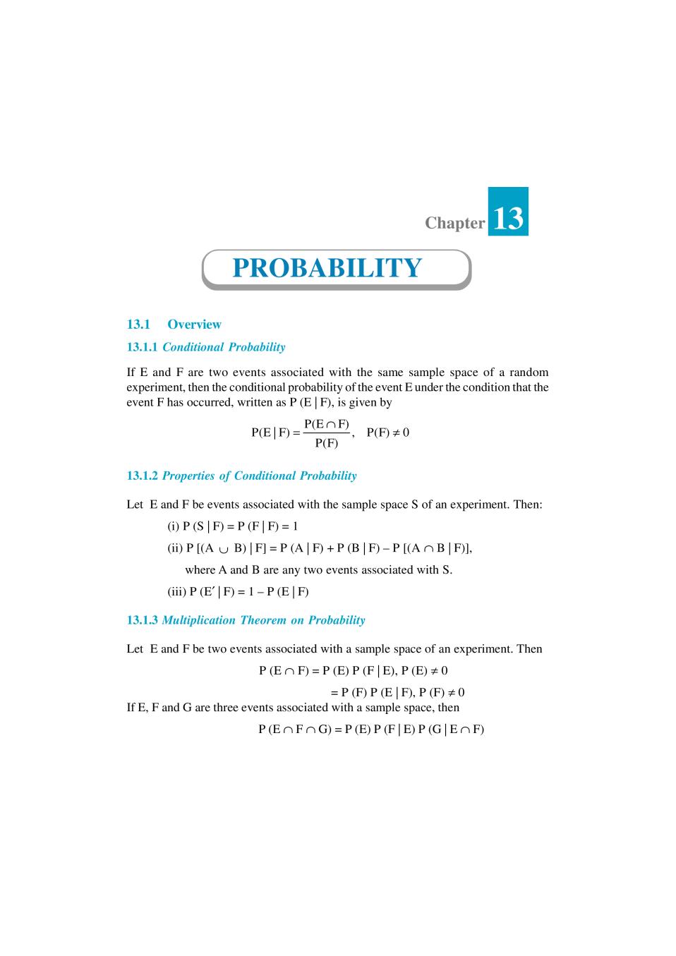 NCERT Exemplar Class 12 Maths Unit 13 Probability - Page 1