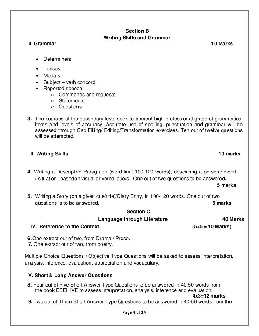 Paragraph 23 — lesson. English Language CBSE, Class 9.