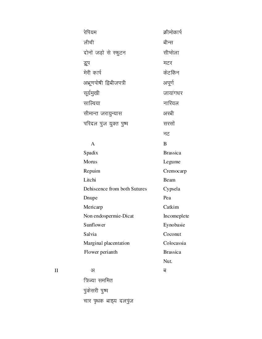 MP Board Class 11 Biology Question Bank (PDF) – Important Questions