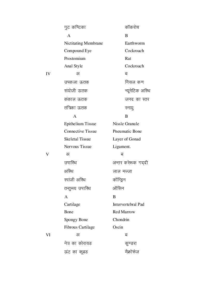 MP Board Class 11 Biology Question Bank (PDF) – Important Questions