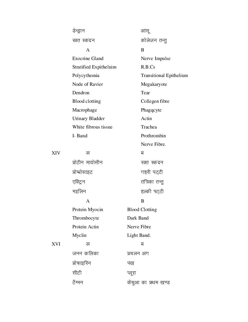 MP Board Class 11 Biology Question Bank (PDF) – Important Questions