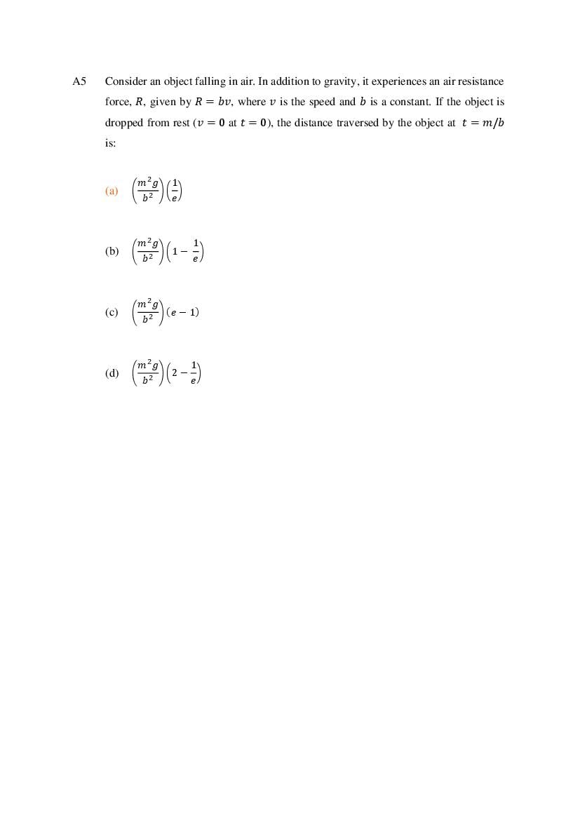 TIFR GS 2024 Question Paper PDF with Solutions (9 Papers)