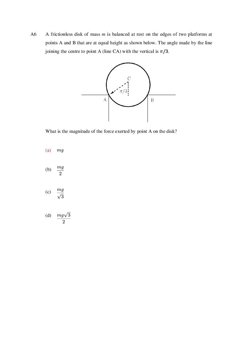TIFR GS 2024 Question Paper PDF with Solutions (9 Papers)