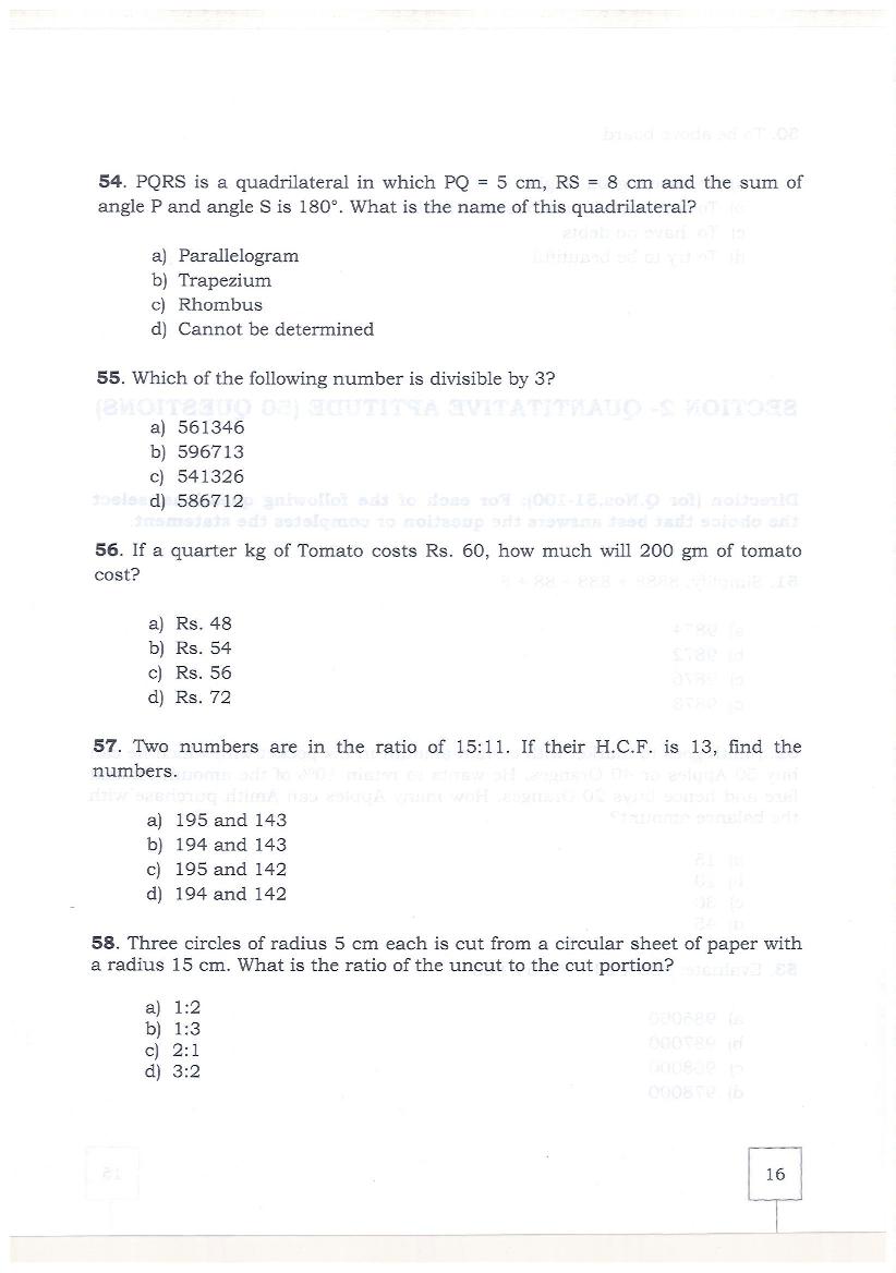 KMAT Kerala 2019 Question Papers PDF (February and June)