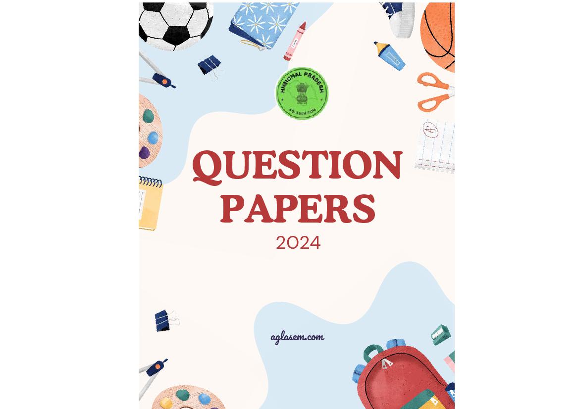 HP Board Class 10 Question Paper 2024 Social Science - Page 1