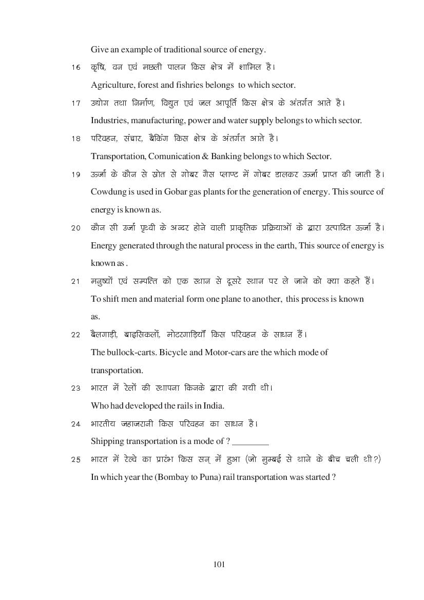 MP Board Class 11 Economics Question Bank (PDF) – Important Questions