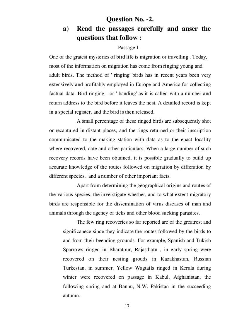 MP Board Class 11 English (Special) Question Bank (PDF) – Important Questions