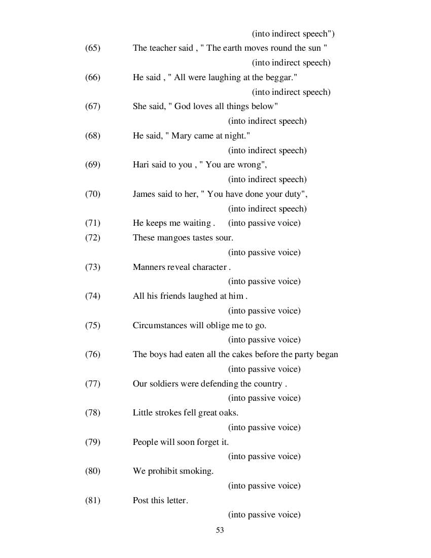 MP Board Class 11 English (Special) Question Bank (PDF) – Important Questions