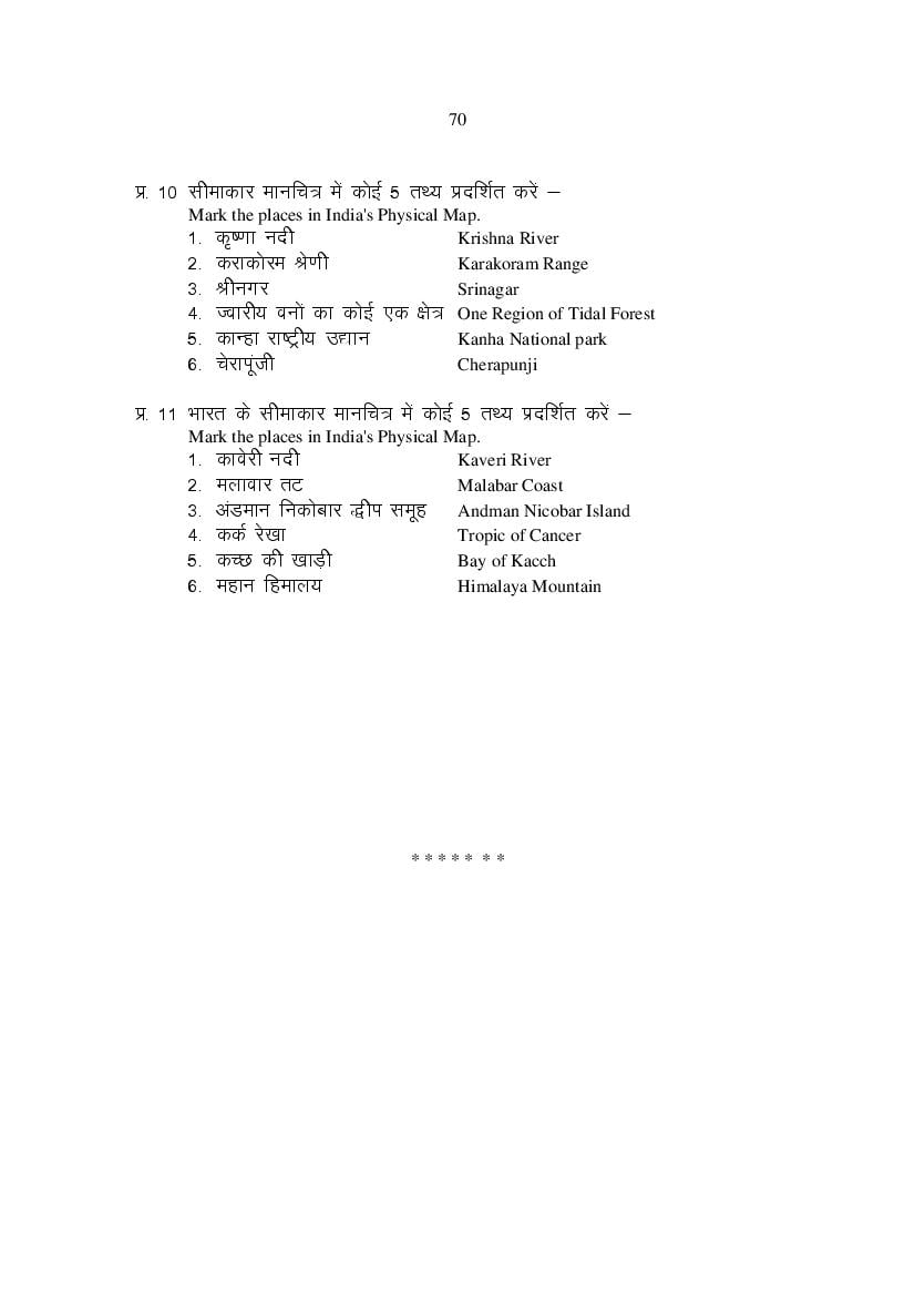 MP Board Class 11 Geography Question Bank (PDF) – Important Questions