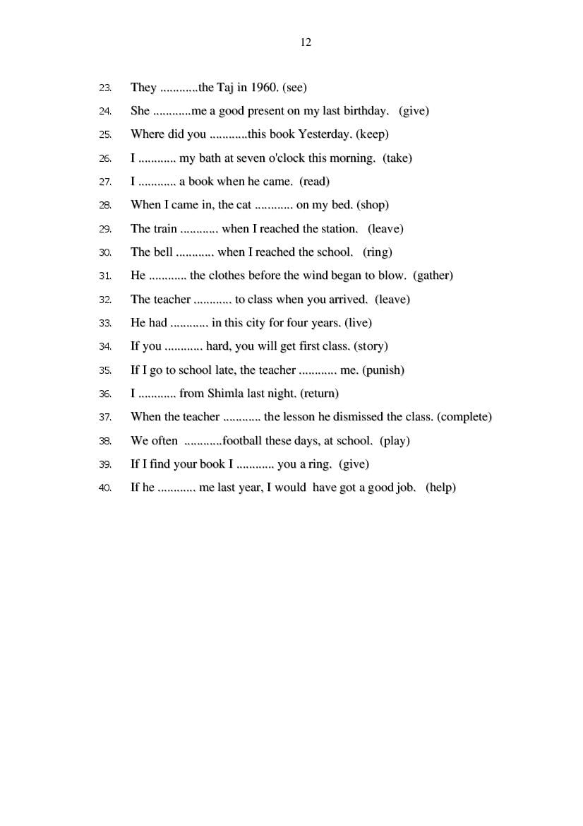 MP Board Class 11 English (General) Question Bank (PDF) – Important Questions