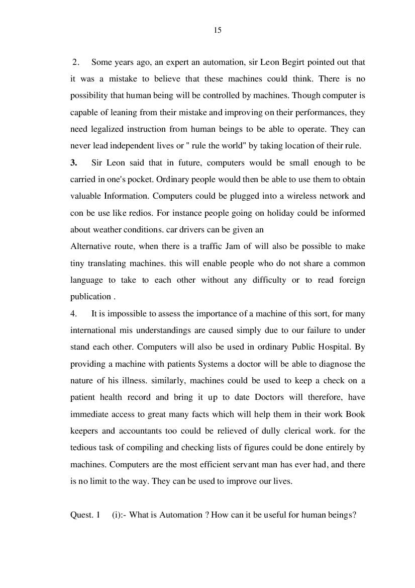 MP Board Class 11 English (General) Question Bank (PDF) – Important Questions