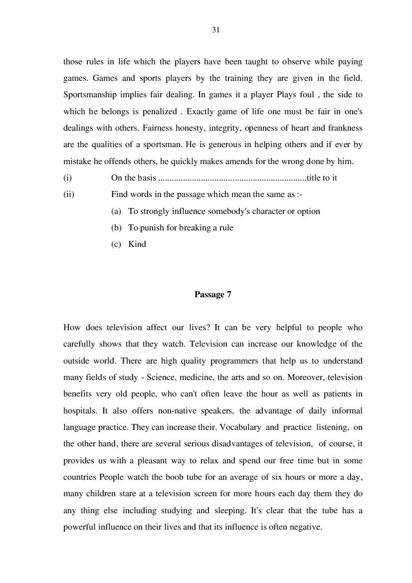 MP Board Class 11 English (General) Question Bank (PDF) – Important Questions