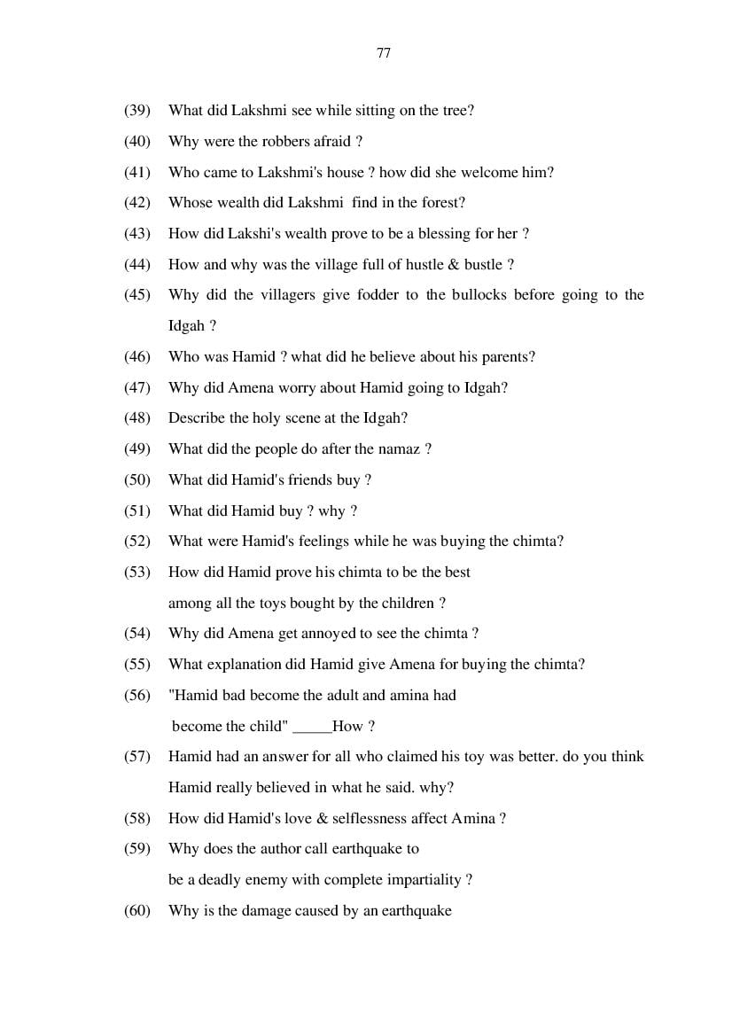 MP Board Class 11 English (General) Question Bank (PDF) – Important Questions