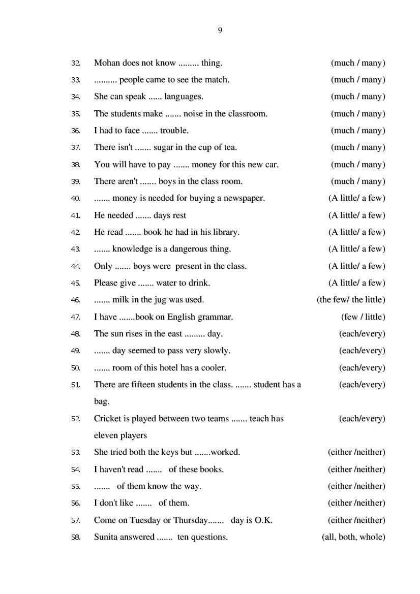 MP Board Class 11 English (General) Question Bank (PDF) – Important Questions