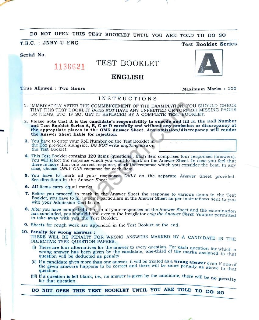 CDS 1 2023 Question Paper - English - Page 1