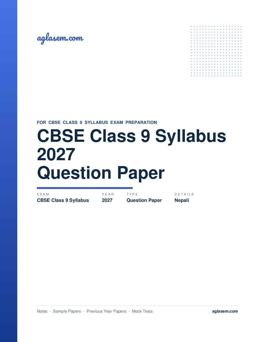 CBSE Class 9 Syllabus 2027 Nepali - Page 1 of 7