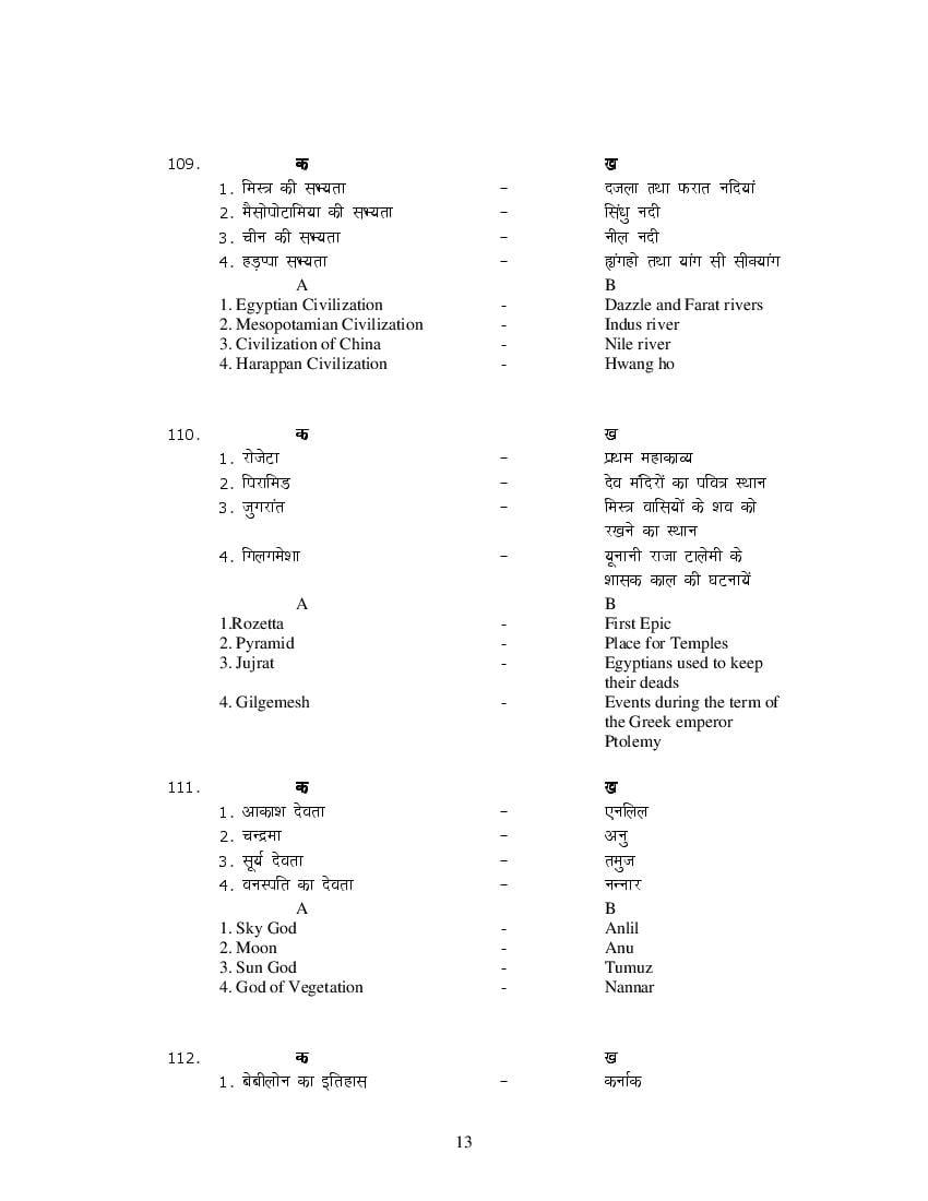 MP Board Class 11 History Question Bank (PDF) – Important Questions