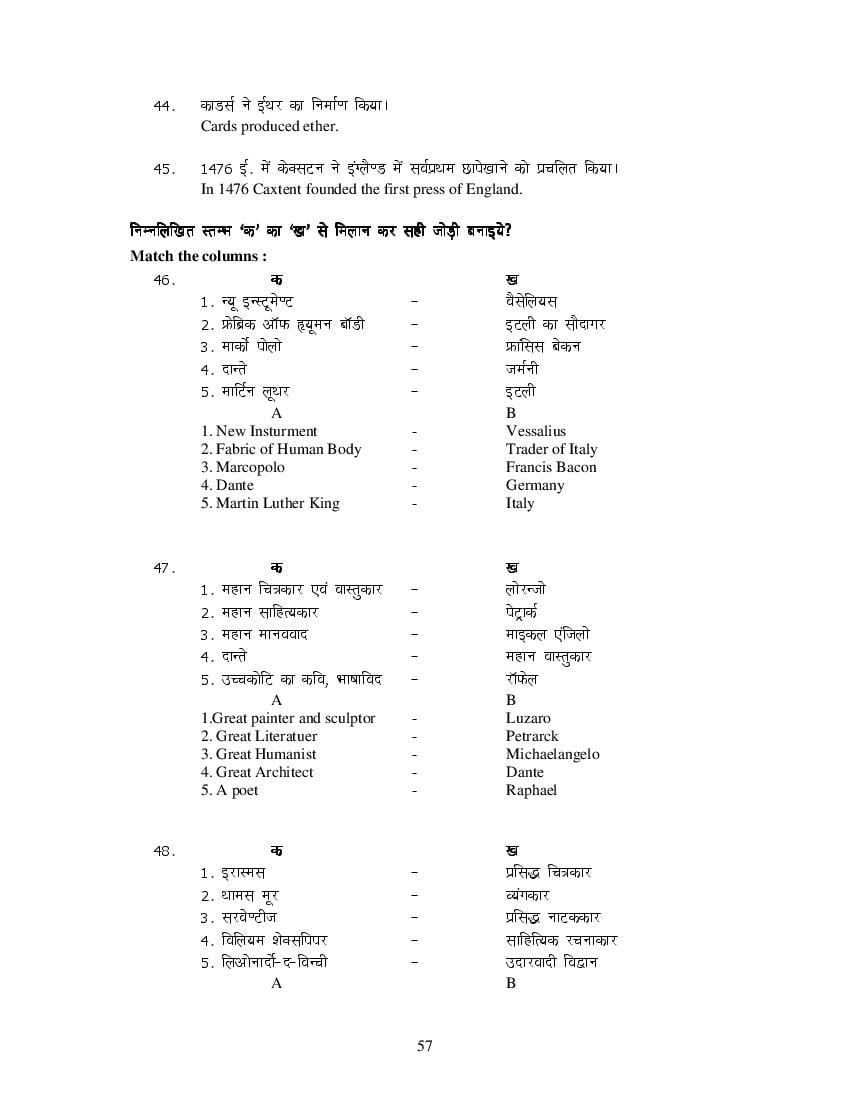 MP Board Class 11 History Question Bank (PDF) – Important Questions