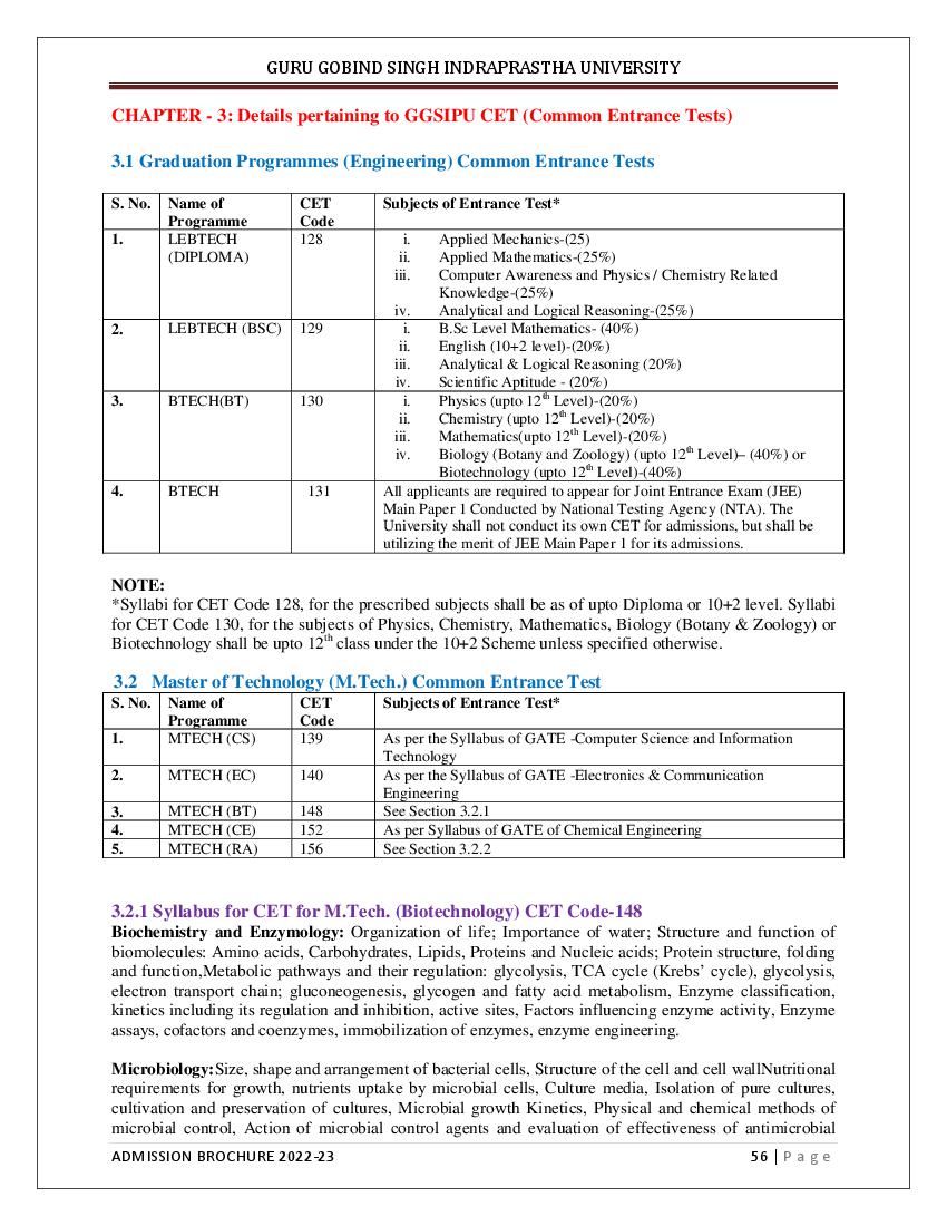 IPU CET Syllabus 2022 - Page 1