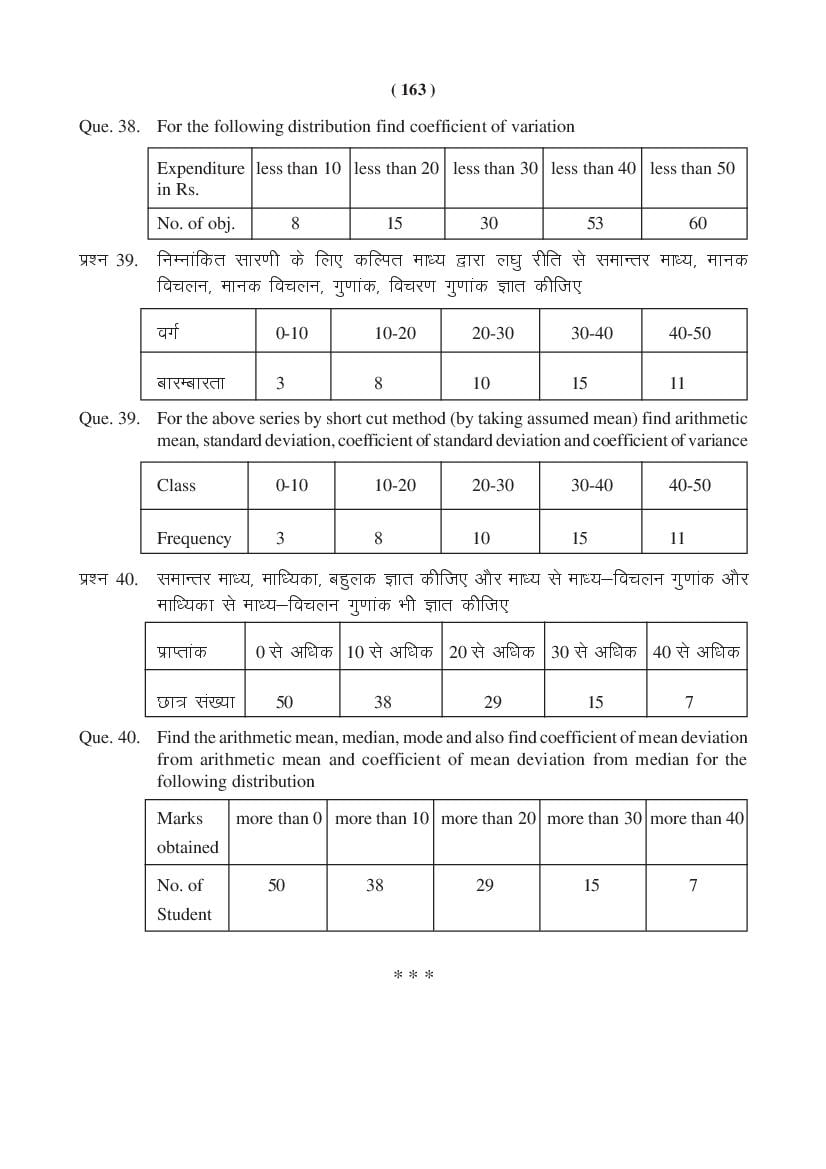 MP Board Class 11 Maths Question Bank (PDF) – Important Questions