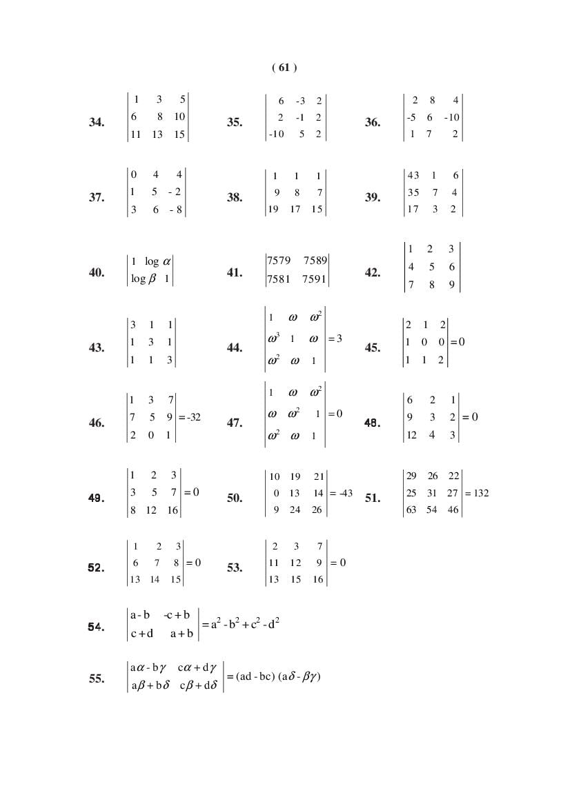 MP Board Class 11 Maths Question Bank (PDF) – Important Questions