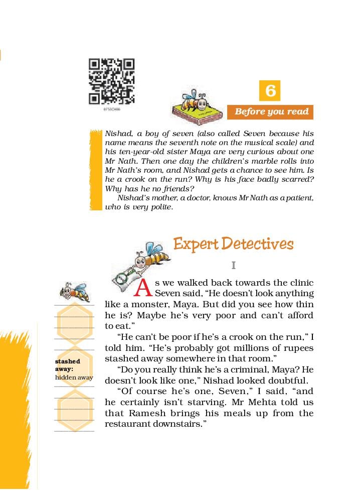 NCERT Book Class 7 English (Honeycomb) Chapter 6 Expert Detectives; Mystery of the Talking Fan - Page 1