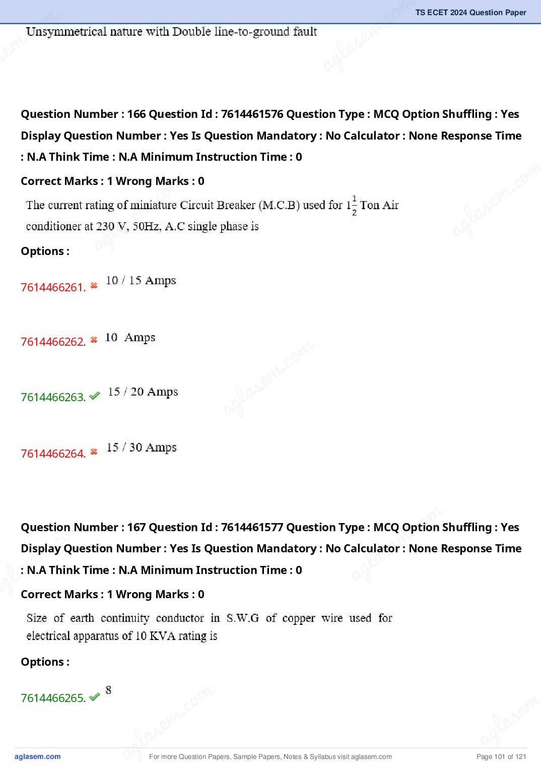 TS ECET 2024 Question Paper PDF with Answer Key (5 Papers)