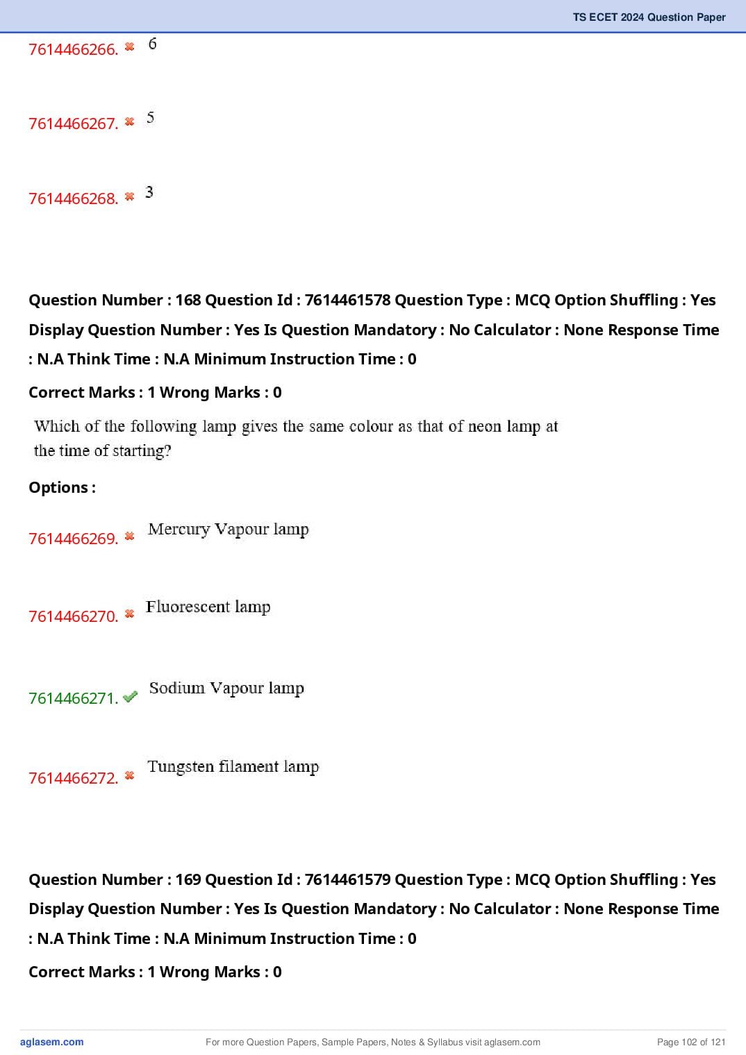 TS ECET 2024 Question Paper PDF with Answer Key (5 Papers)