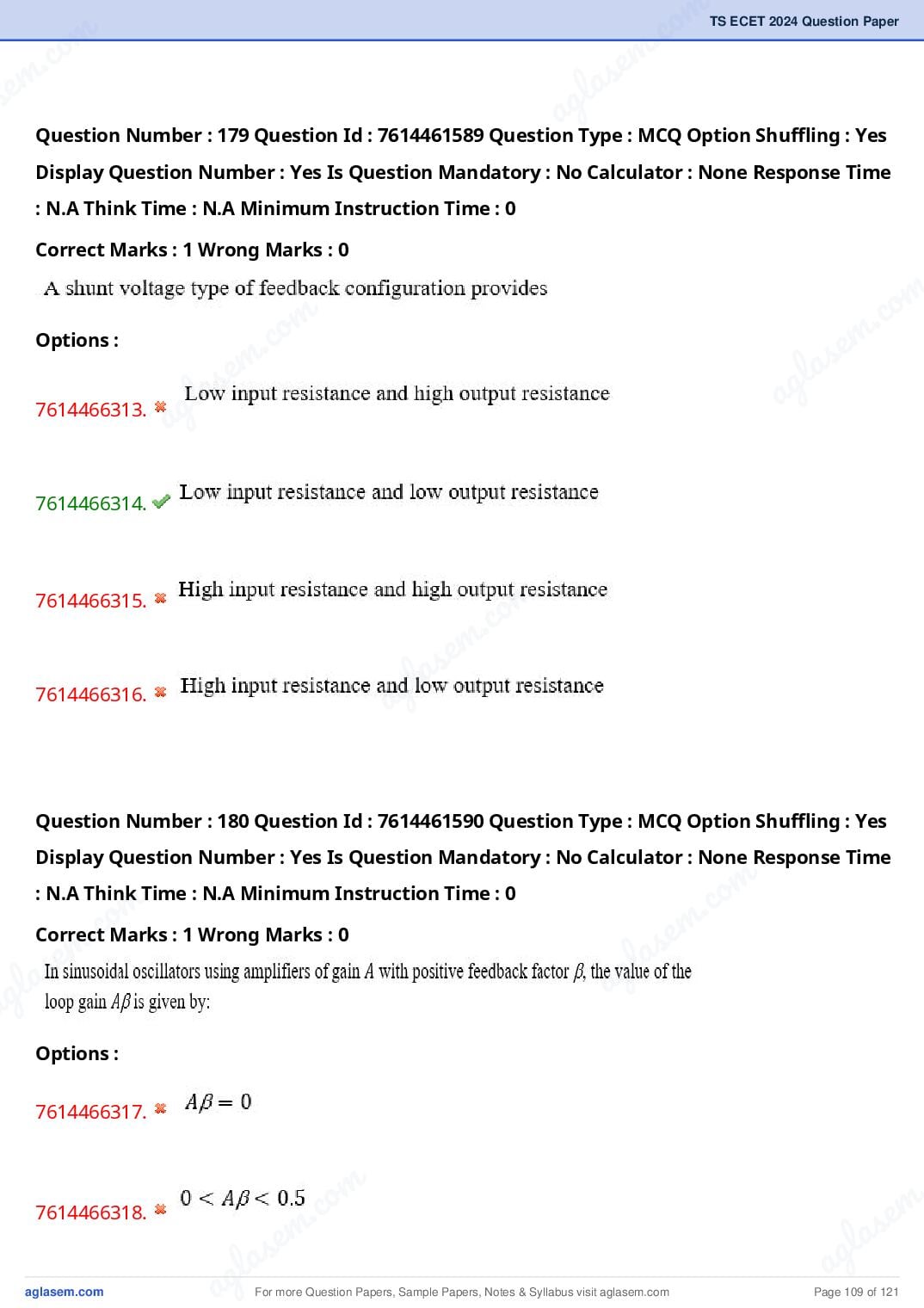 TS ECET 2024 Question Paper PDF with Answer Key (5 Papers)