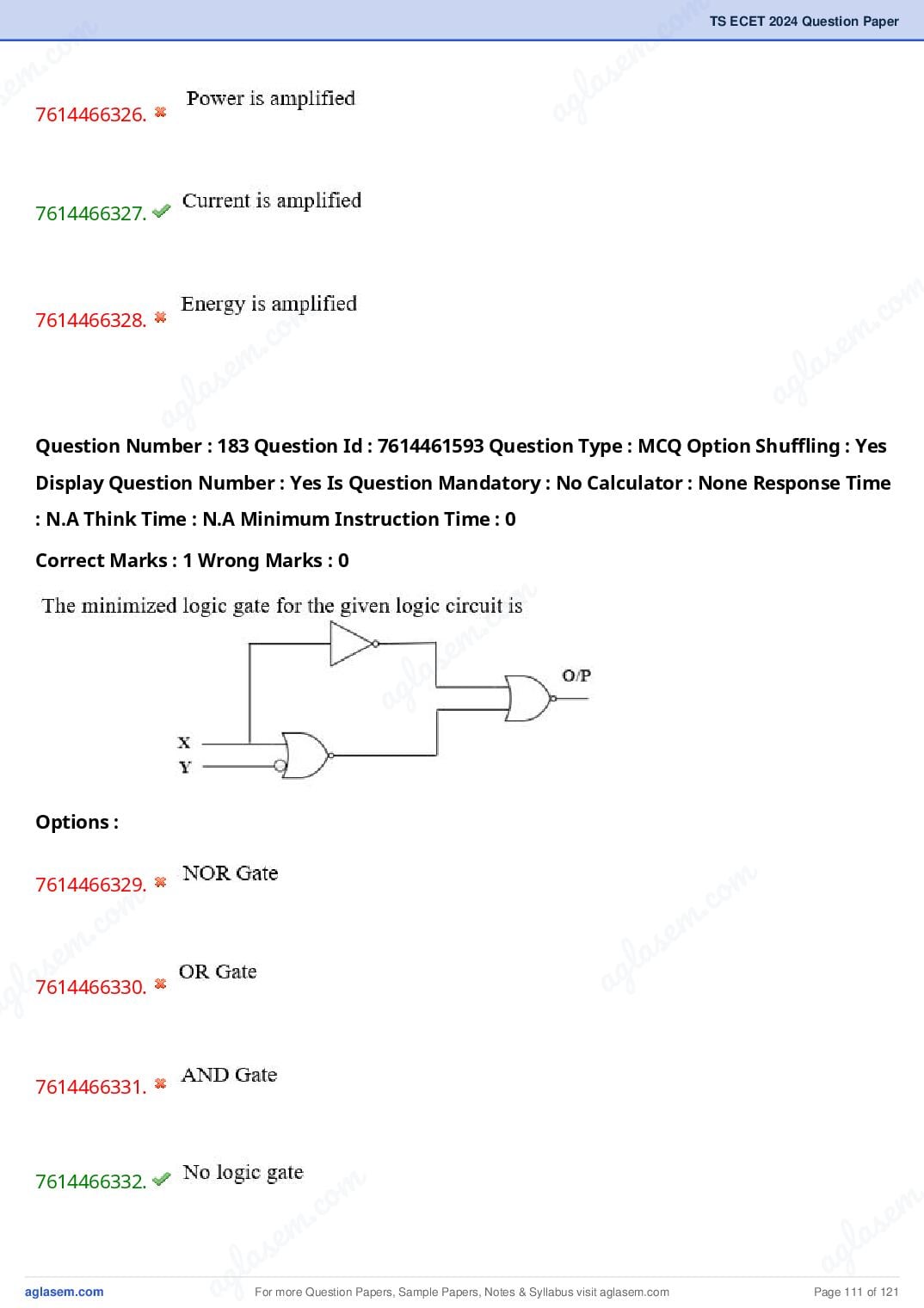 TS ECET 2024 Question Paper PDF with Answer Key (5 Papers)