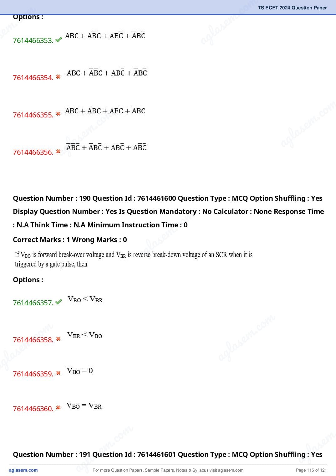 TS ECET 2024 Question Paper PDF with Answer Key (5 Papers)