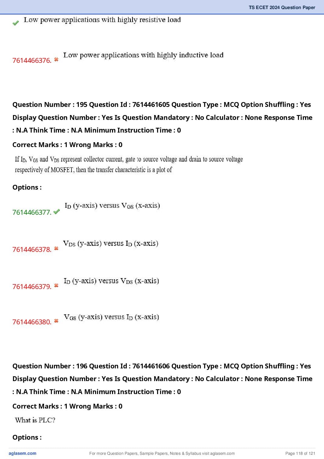 TS ECET 2024 Question Paper PDF with Answer Key (5 Papers)