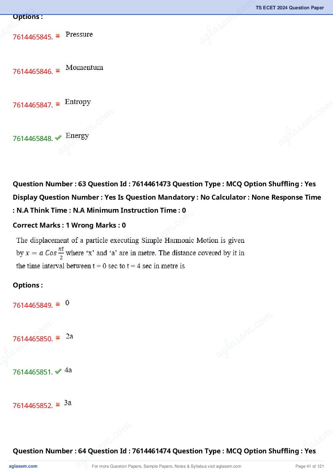 TS ECET 2024 Question Paper PDF with Answer Key (5 Papers)