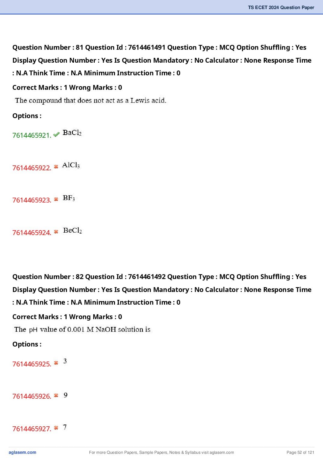 TS ECET 2024 Question Paper PDF with Answer Key (5 Papers)