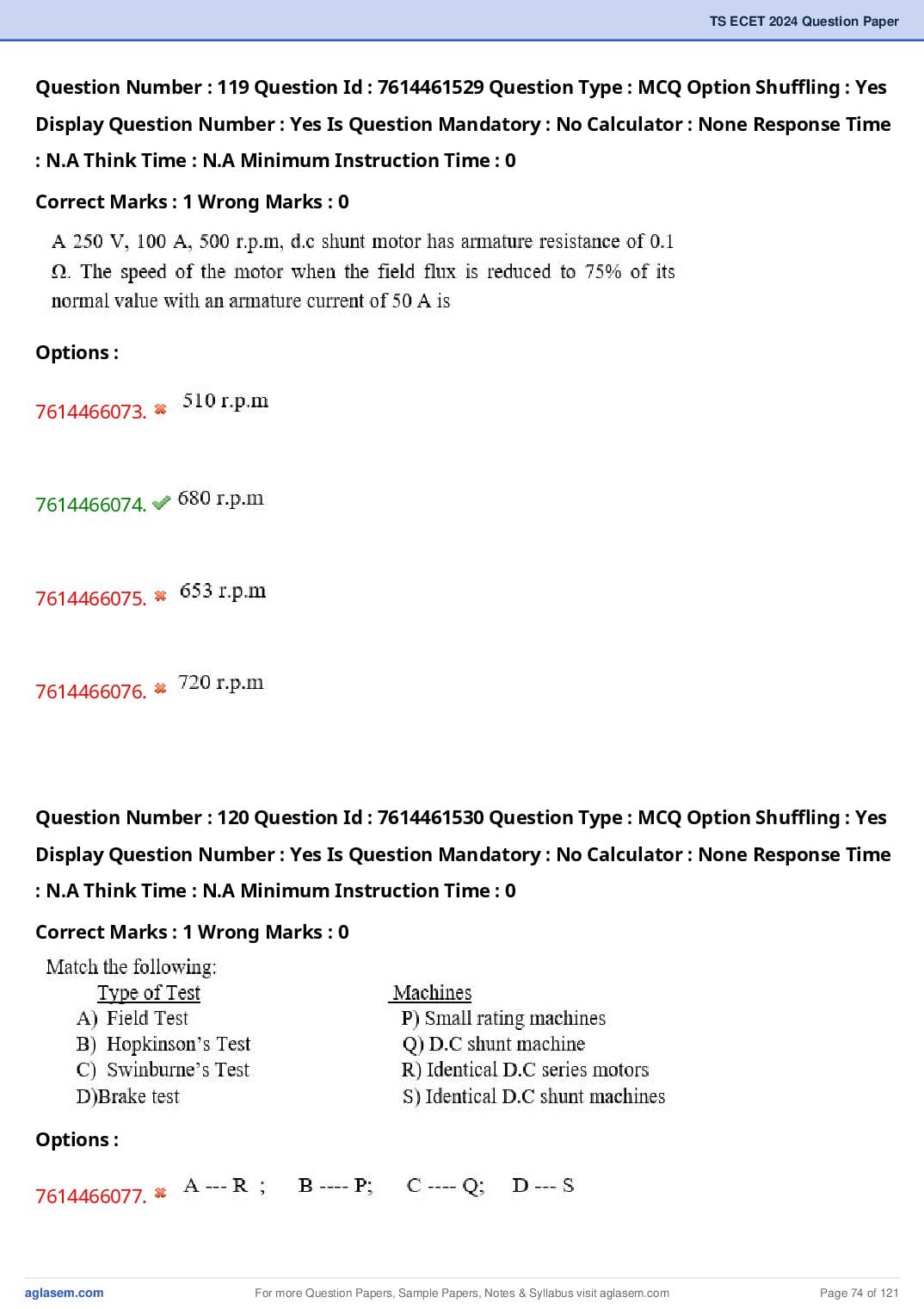 TS ECET 2024 Question Paper PDF with Answer Key (5 Papers)