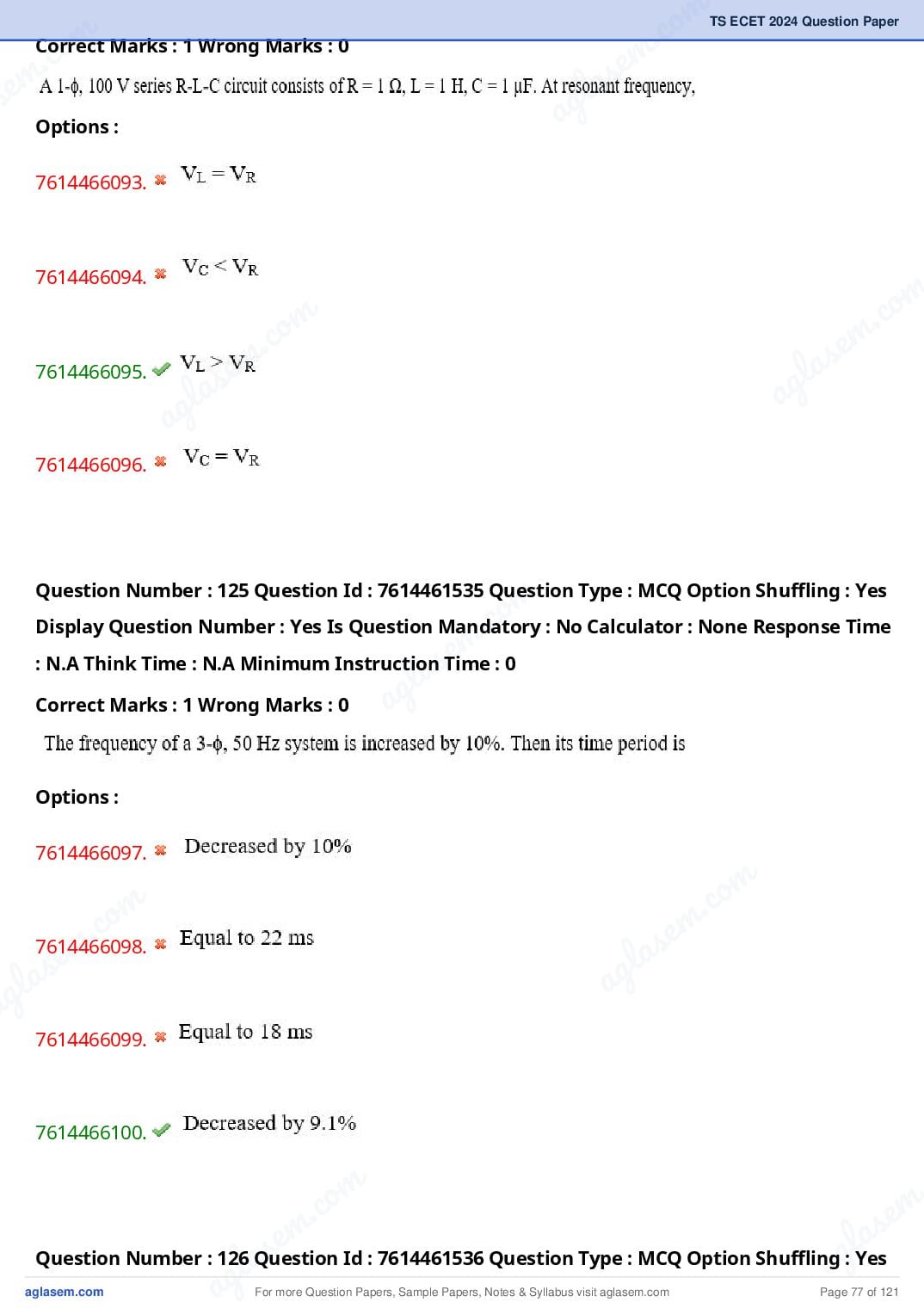 TS ECET 2024 Question Paper PDF with Answer Key (5 Papers)