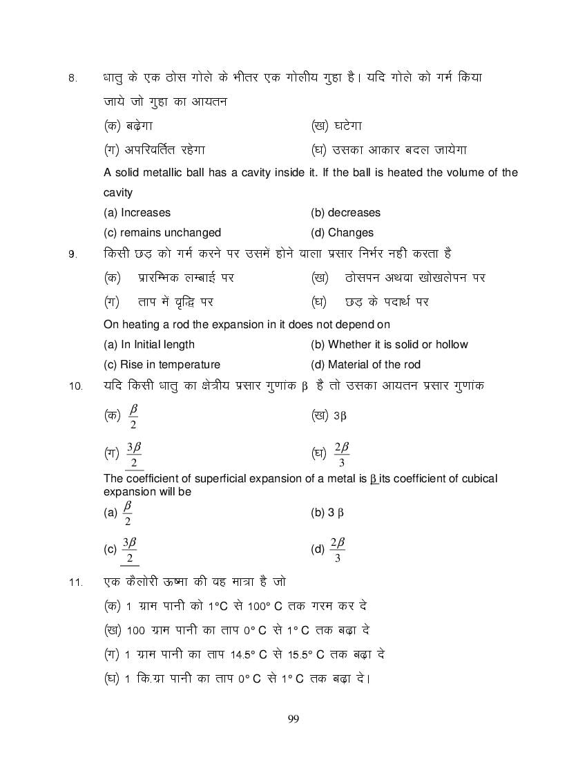 MP Board Class 11 Physics Question Bank (PDF) – Important Questions
