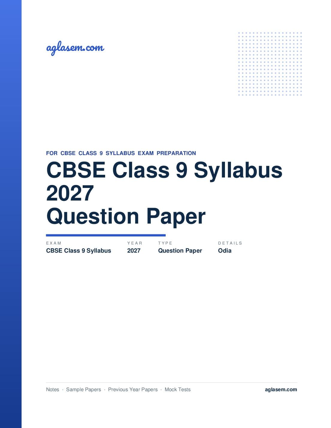 CBSE Class 9 Syllabus 2027 Odia - Page 1 of 7