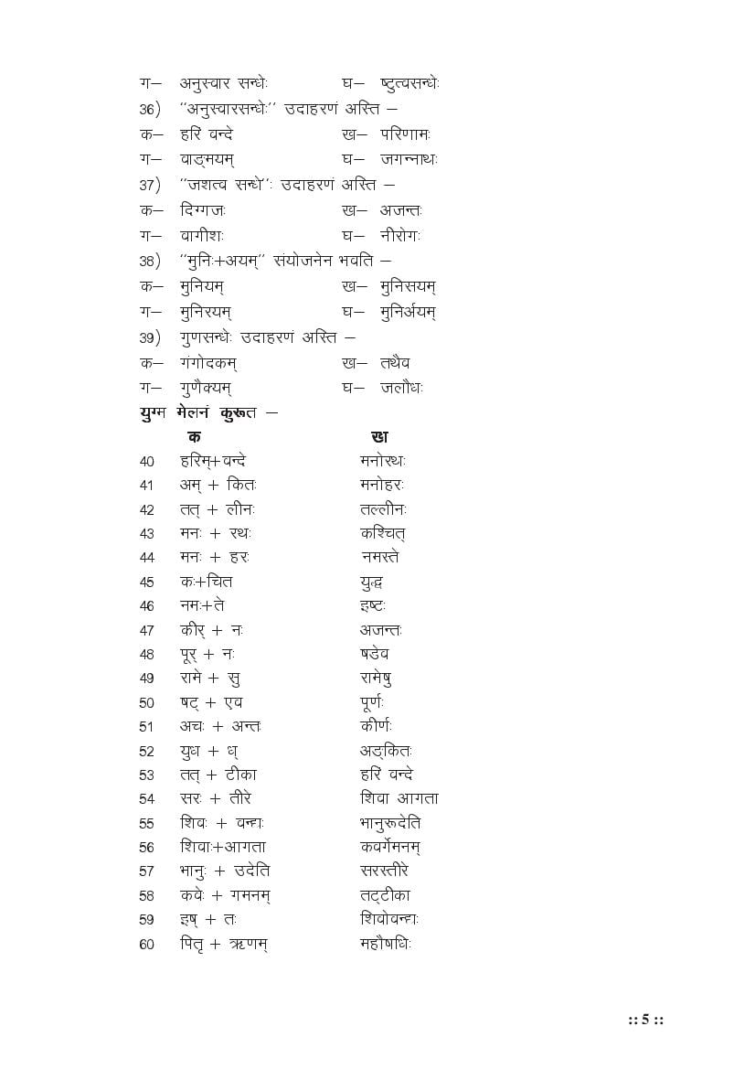 MP Board Class 11 Sanskrit (Special) Question Bank (PDF) – Important Questions