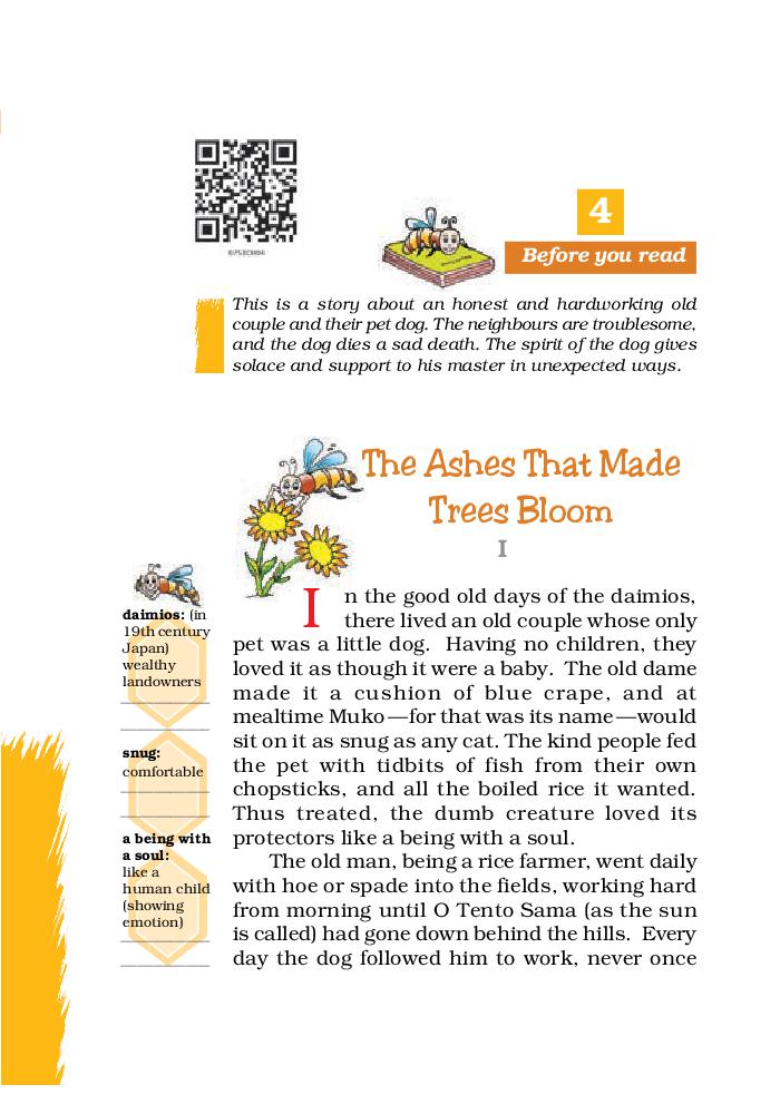 NCERT Book Class 7 English Chapter 4 The Ashes That Made Trees Bloom 