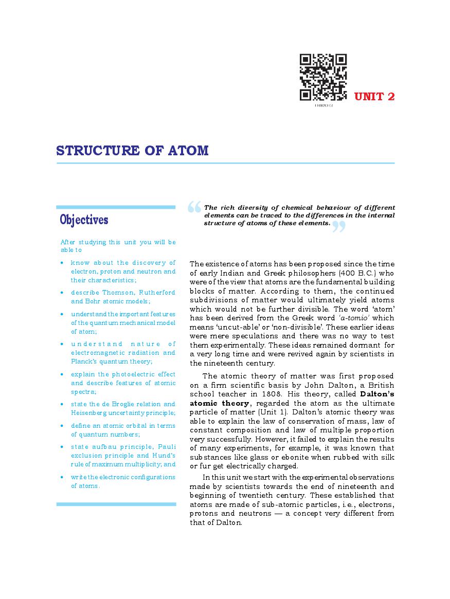 Class 11 Chemistry Structure Of Atom Explanation Free Worksheets