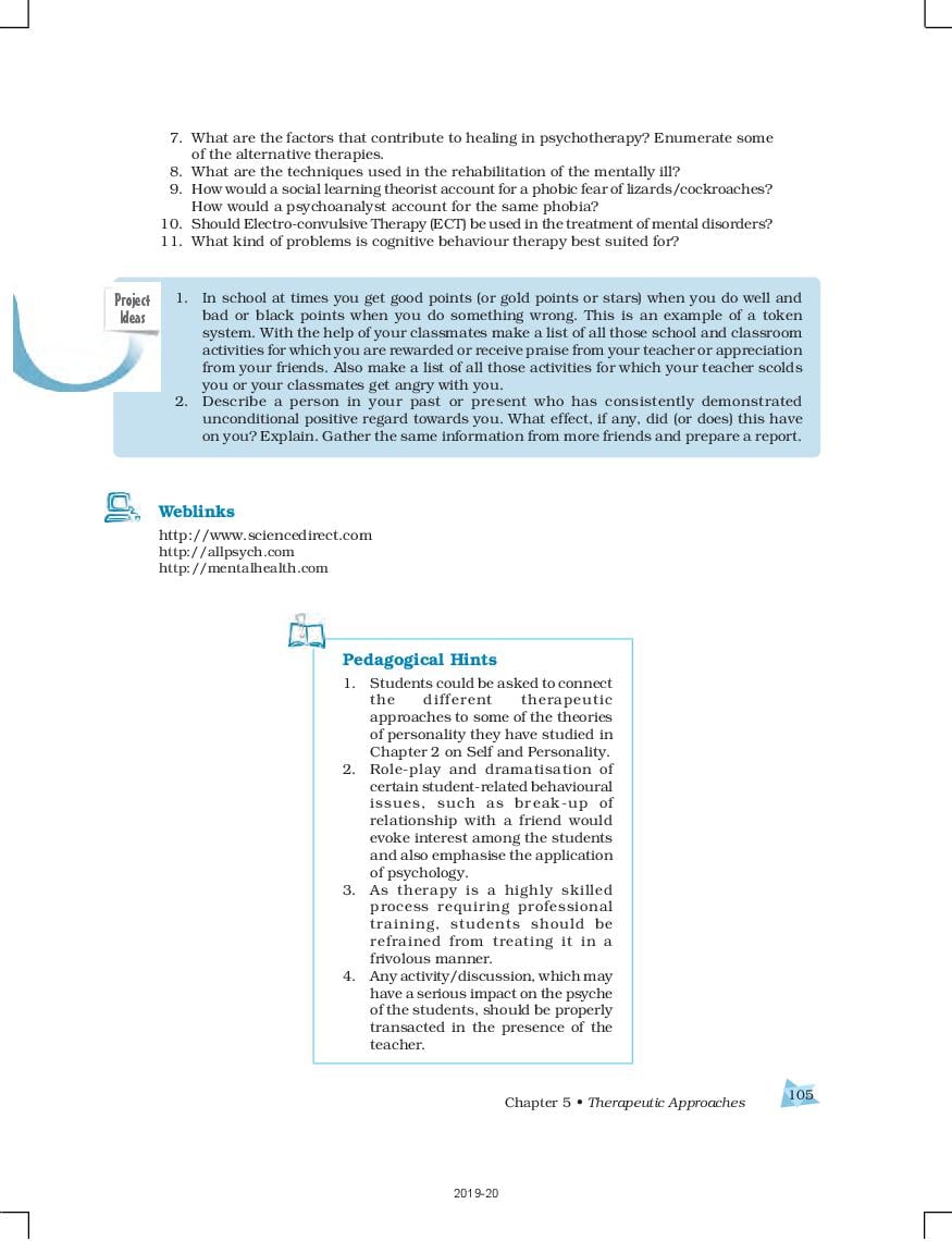 class 12 psychology chapter 5 assignment