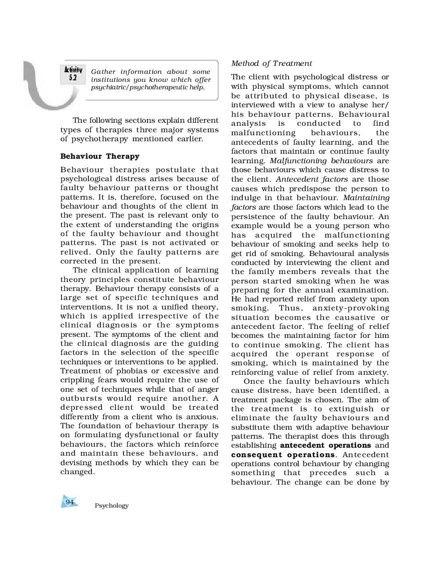 class 12 psychology chapter 5 assignment