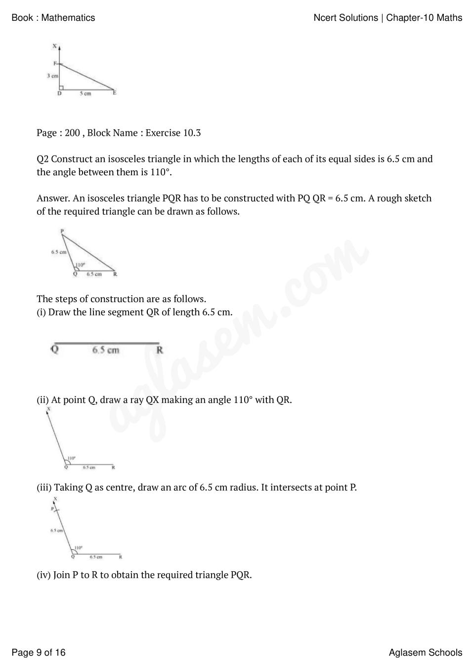 case study questions class 10 maths chapter 7