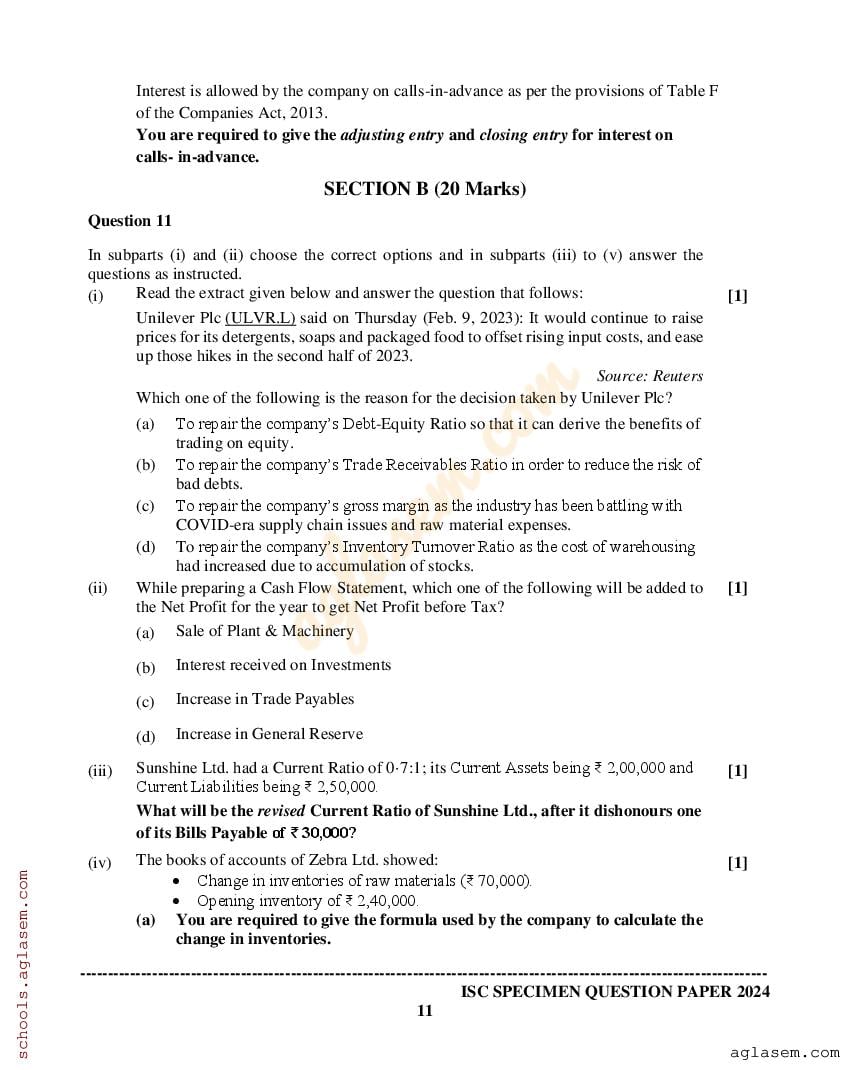 Isc History Specimen Paper 2024 Pdf Cisce Class 12 History Sample Paper