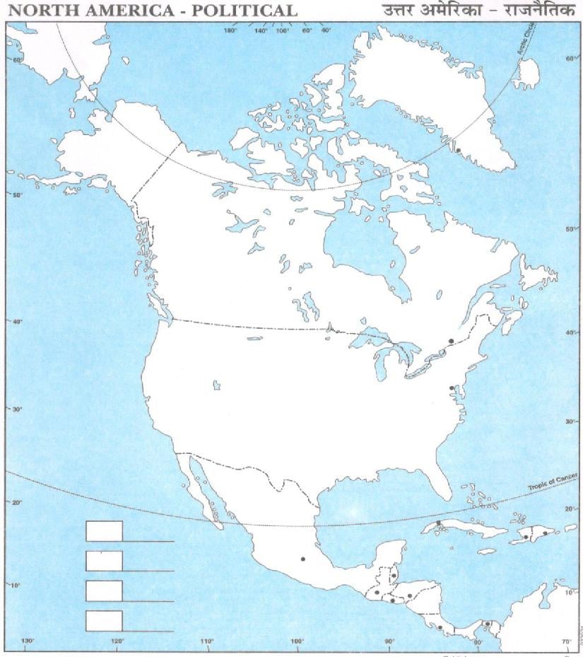 North America Political Map - Page 1