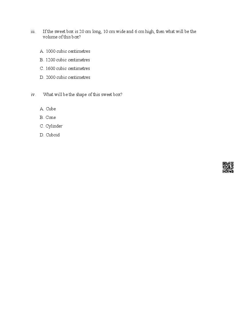 Class 5 Maths Sample Paper 2025 PDF - Latest Practice Model Question ...
