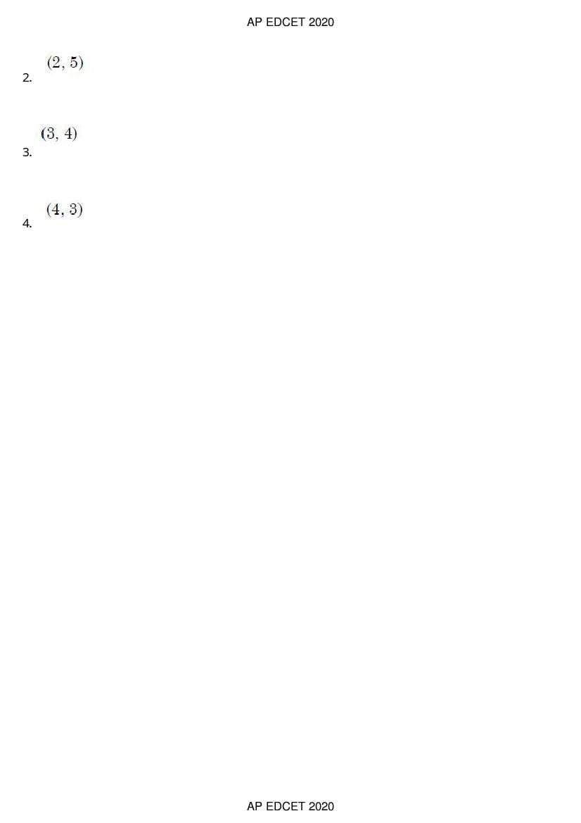 AP EdCET 2020 Question Paper PDF with Answer Keys (1 October)